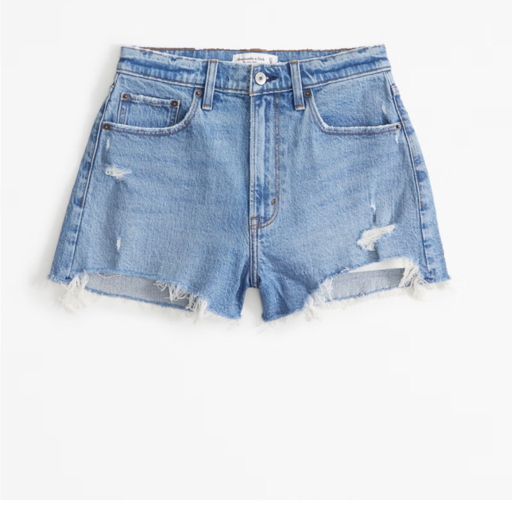 Abercrombie curve love the mom short high rise size 31